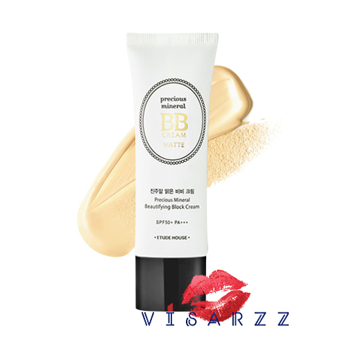 (# Beige) Etude House Precious Mineral BB Cream Matte SPF50+ PA+++ 45g บีบีครีมเนื้อบางเบาแต่ปกปิด เนื้อแมทช่วยควบคุมความมัน ไม่หมองระหว่างวัน