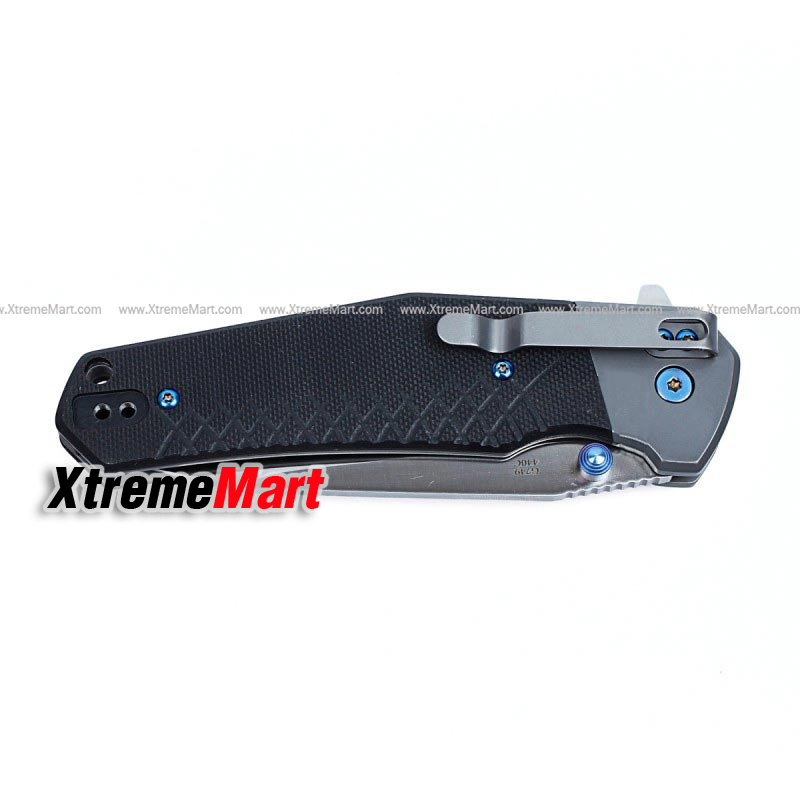 มีดพับ Ganzo 7491 Firebird G7491-BK ใบมีด 440C ด้าม G10 ด้ามสีดำ 58-60HRC Survival Camping มีดยุทธวิธี EDC (เล่มละ)