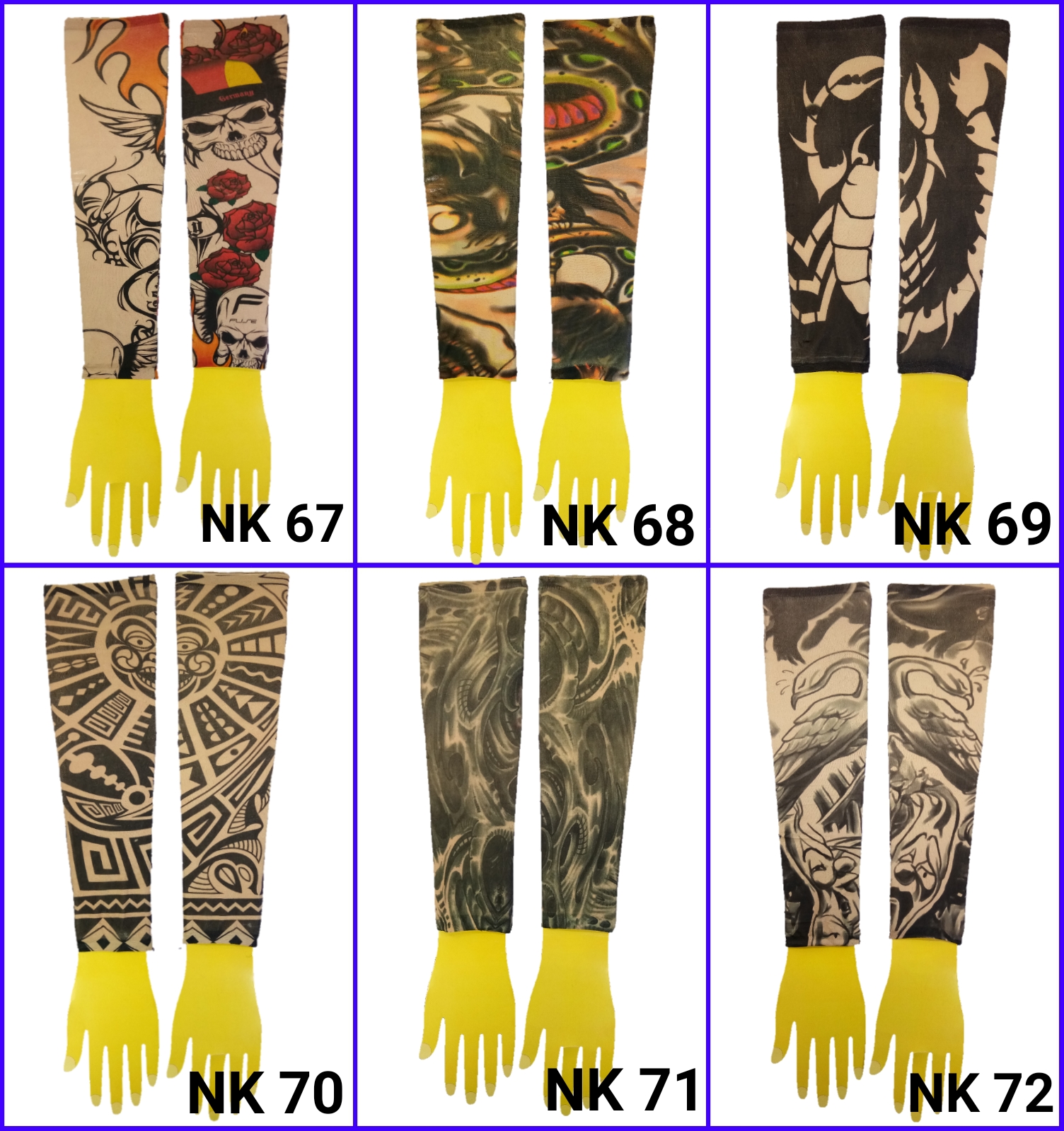 ปลอกแขนลายสัก ปลอกแขนลายแทททู ปลอกแขนมีลาย