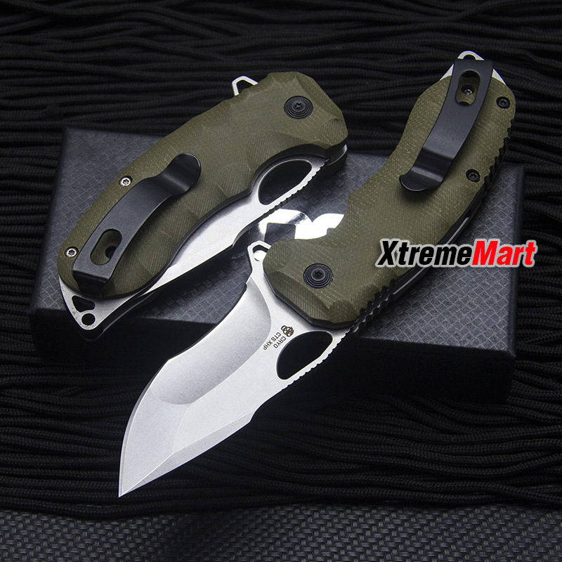 มีดพับ SOG Kiku XR CTS-XHP ด้ามMicarta สีเขียว OD Green จุดหมุนตลับลูกปืน (เล่มละ)