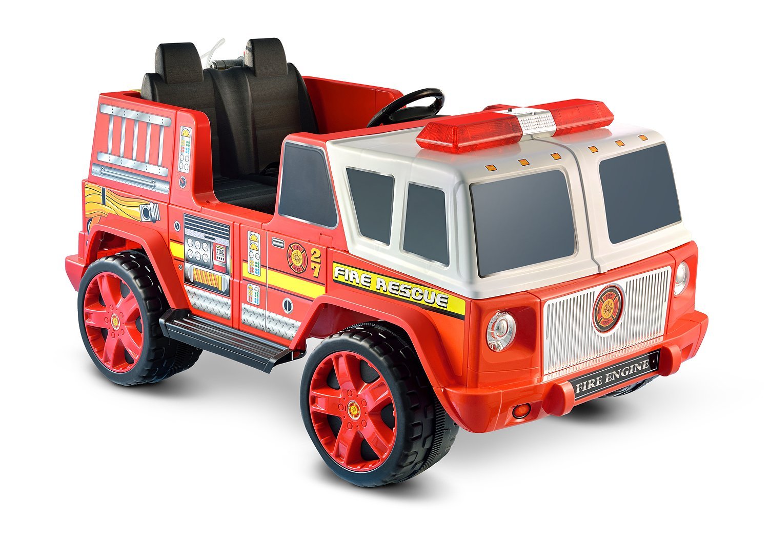 รถดับเพลิงแบตเตอรี่ Kid Motorz Fire Engine 2-Seater 12-Volt Ride-On