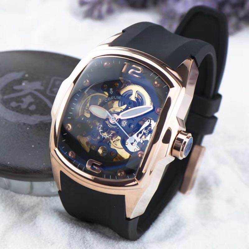 นาฬิกา Corum Automatic Body Swiss Pink Gold สายซิลิโคน