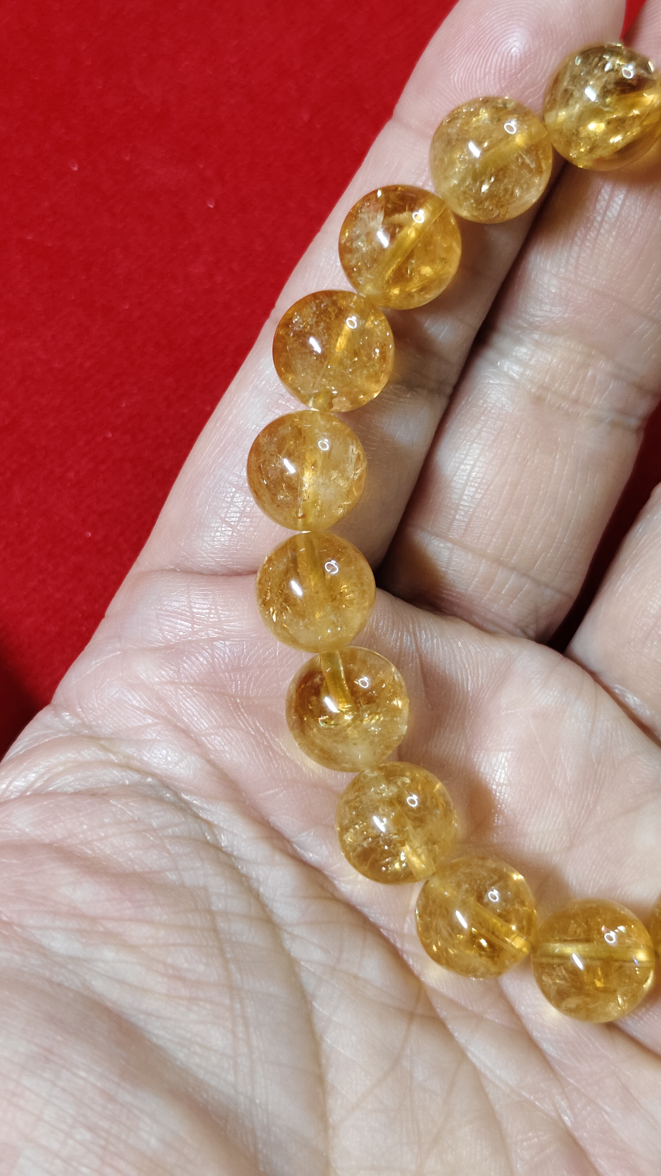 #ข้อมือหินซิทรินรหัสbh-0031