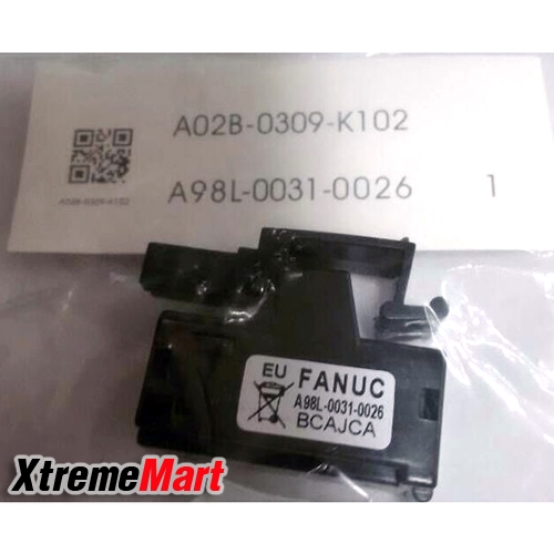 แบตเตอรี่ FANUC A98L-0031-0026 , FANUC A02B-0309-K102 FANUC CNC Lithium Battery 3V 1750mAh