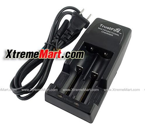 เครื่องชาร์จ TrustFire All-in-One TR-001 สีดำ สำหรับแบตเตอรี่ 10430,10440,14500,16340 ,17670,18650,R123A