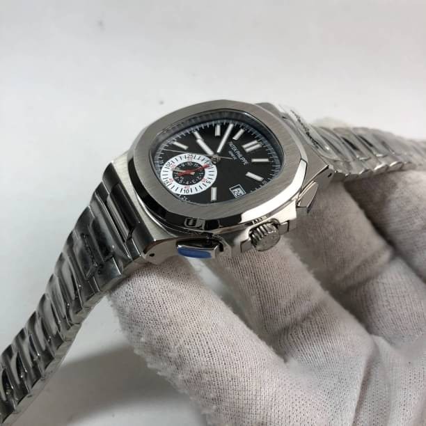 นาฬิกา Patek Philippe รุ่น Men Nautilus 5980 Stainless With Grey Dial หน้าดำ