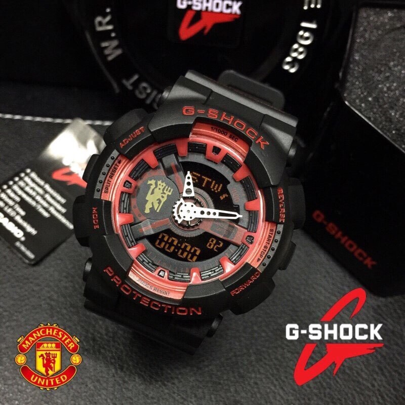 นาฬิกา G-Shock AAA รุ่น Man u สีดำหน้าปัดดำ 2 ระบบ ทน หาไม่ได้อีกแล้ว ถูกสุดๆ