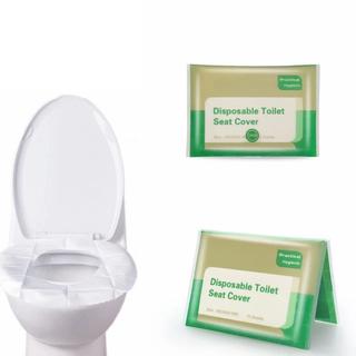 แผ่นรองนั้งชักโครกพกพาแพค10ชิ้น กระดาษรองนั่งชักโครก ป้องกันเชื้อโรค