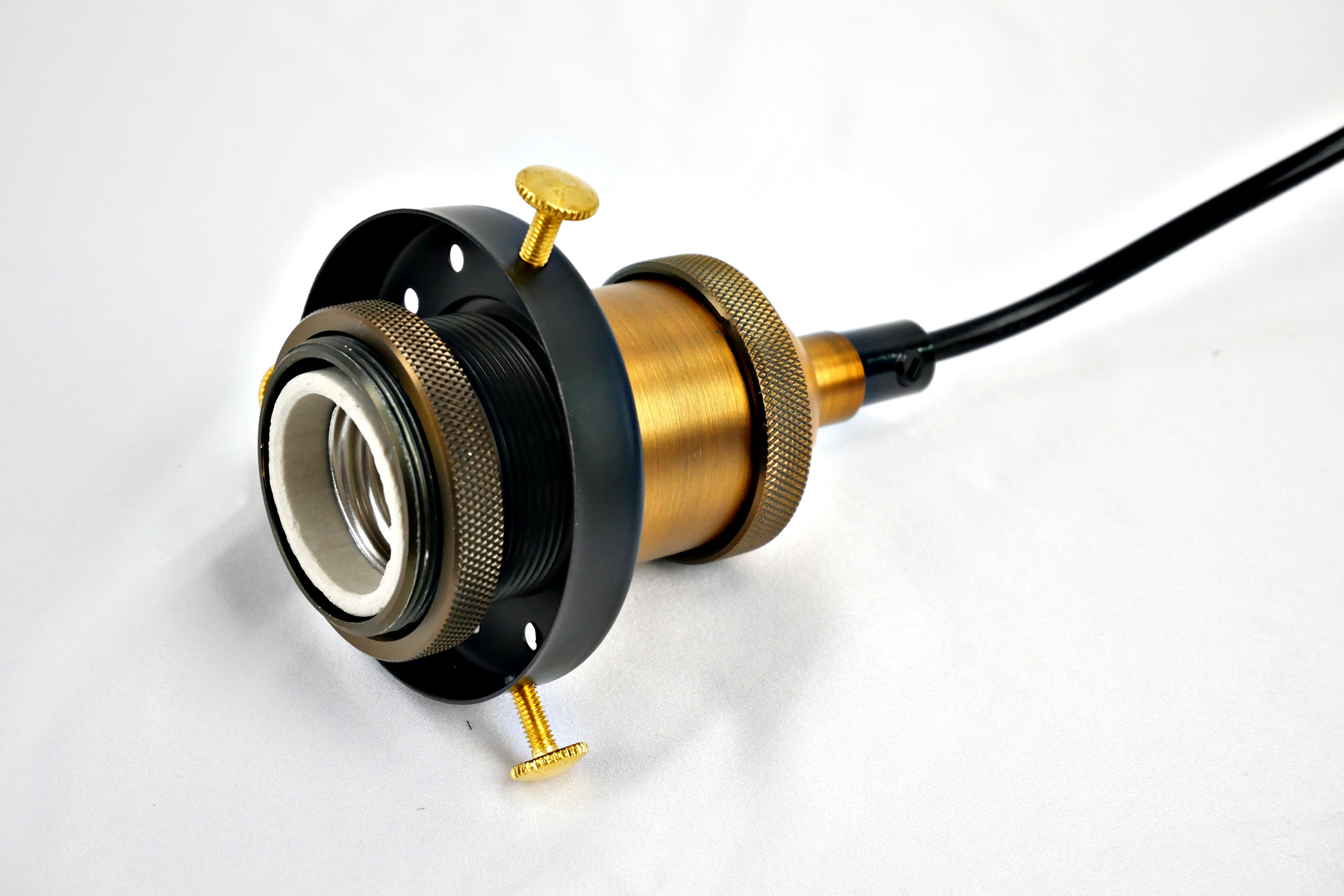 โคมไฟห้อยเพดาน เรโทรอินดัสเทรียลสีดำ