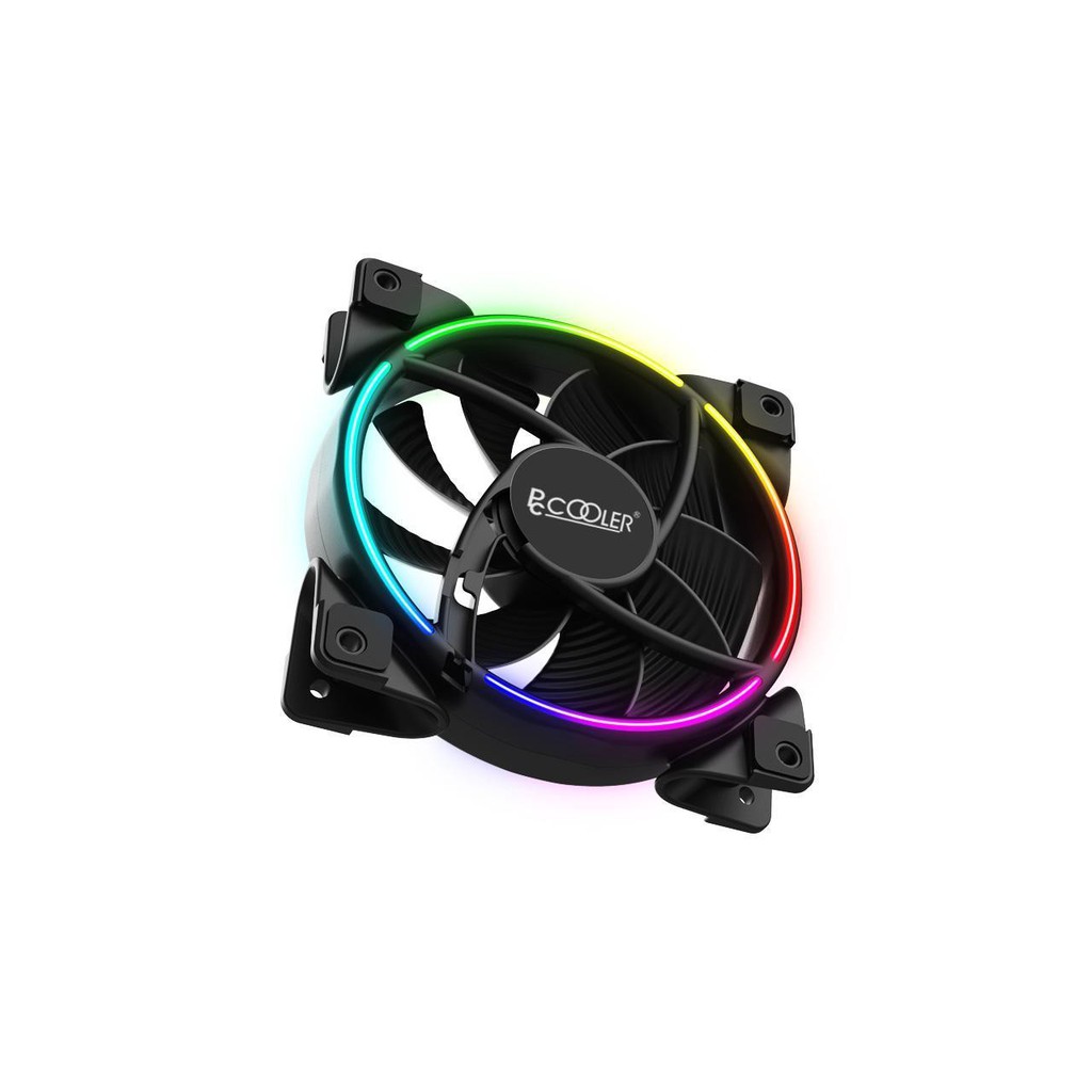 PcCooler CORONA FRGB 120mm PWM Fan Case ARGB - Double-sided with controller ใช้แทน MF120 Halo #Pc cooler
