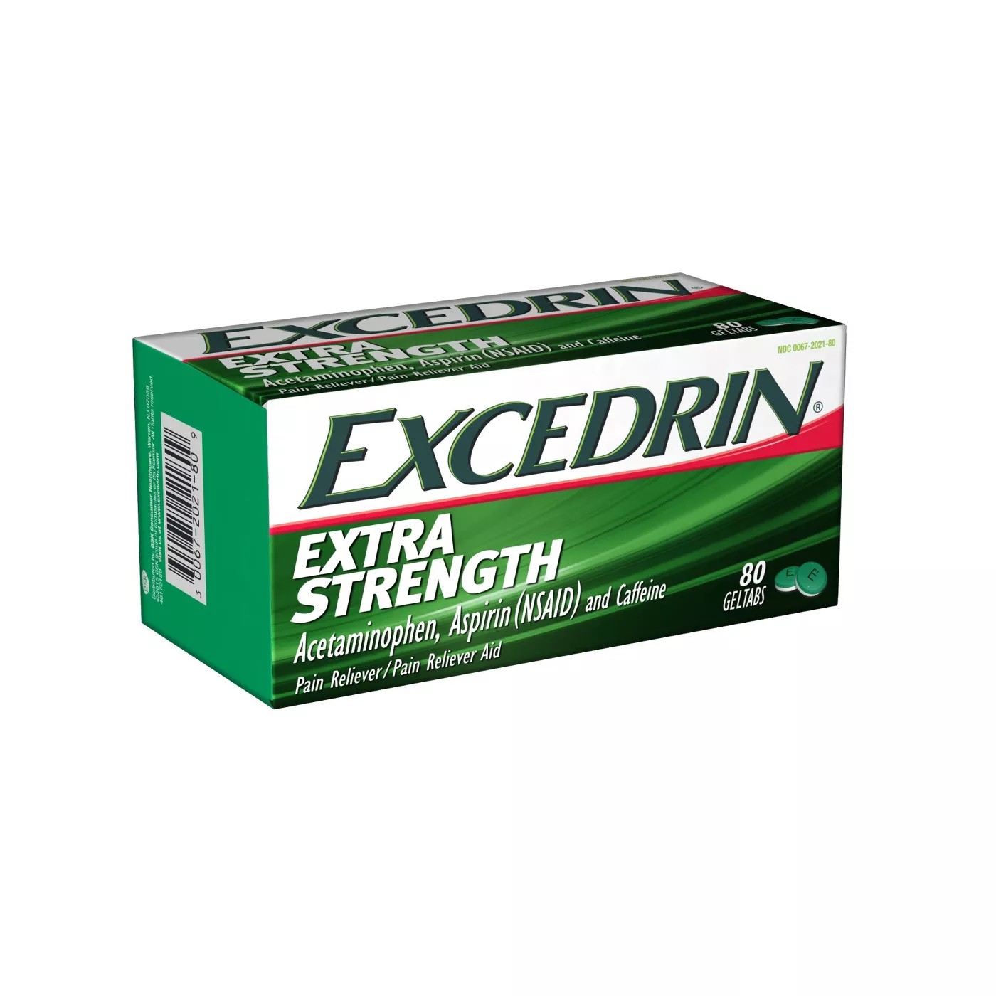 ยาบรรเทาอาการปวดสูตรเข้มข้นชนิดเจลแท็ป gsk Excedrin Extra Strength Geltabs (80 Geltabs)
