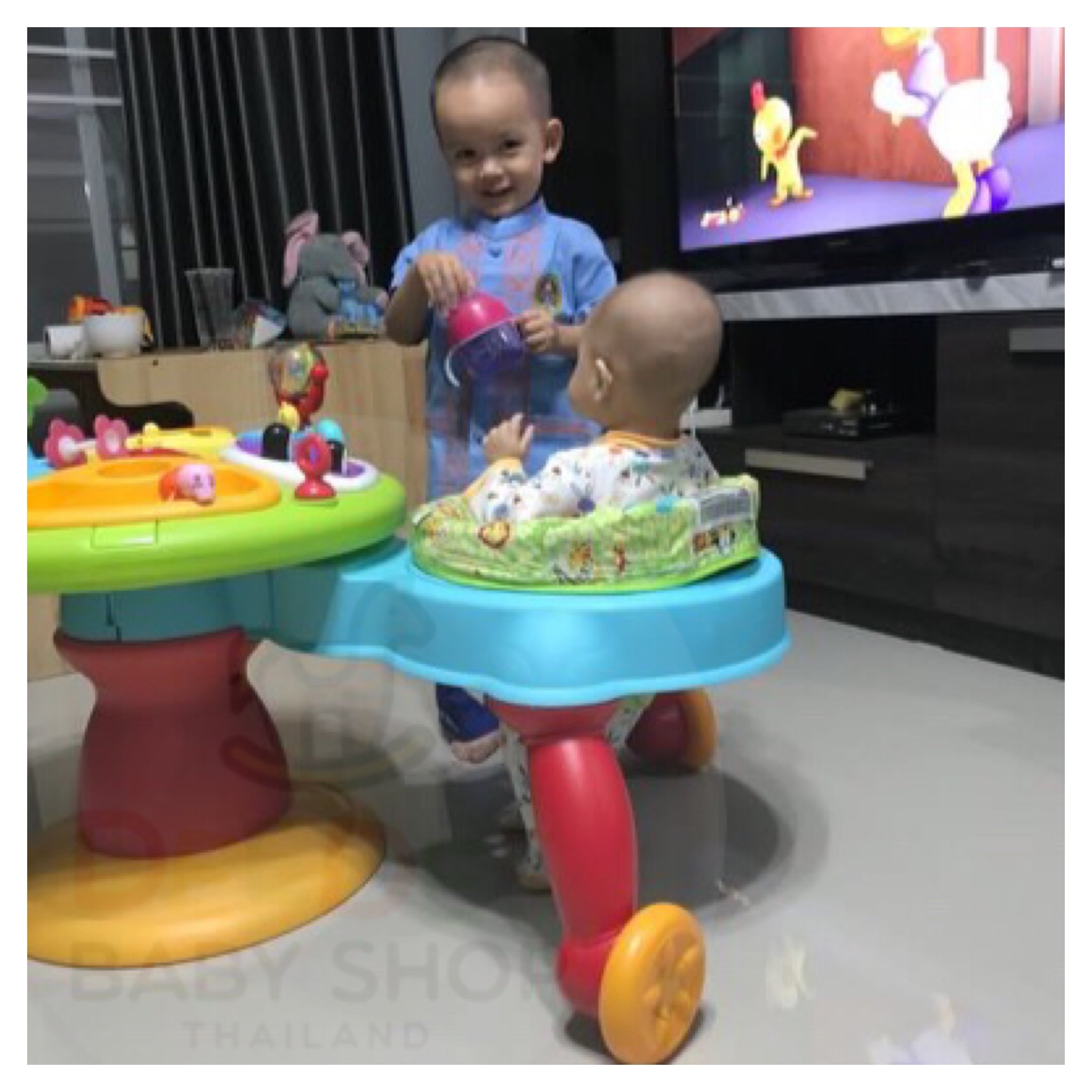 โต๊ะกิจกรรมเสริมพัฒนาการ Bright Starts Around We Go Zippity Zoo 3-in-1 (AWG)