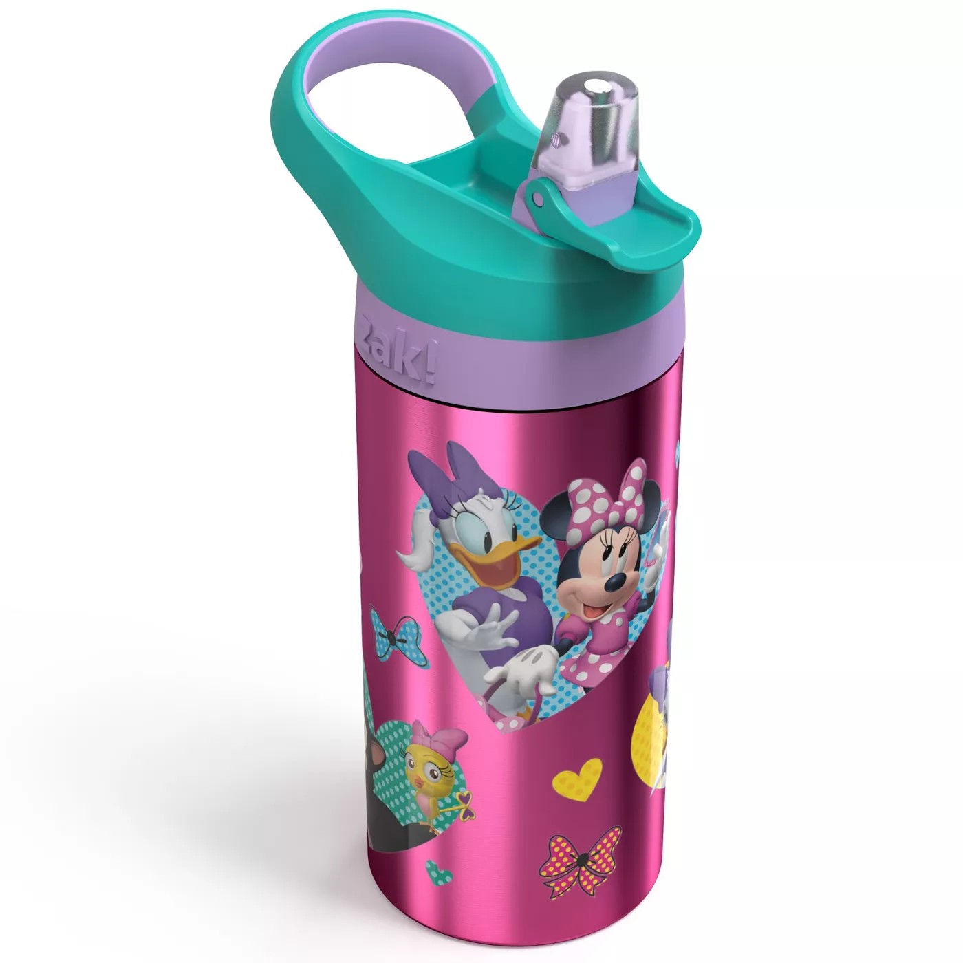 กระติกน้ำเสตนเลสสำหรับเด็ก Zak! Disney Minnie Mouse 19.5 Oz. Stainless Steel Water Bottle