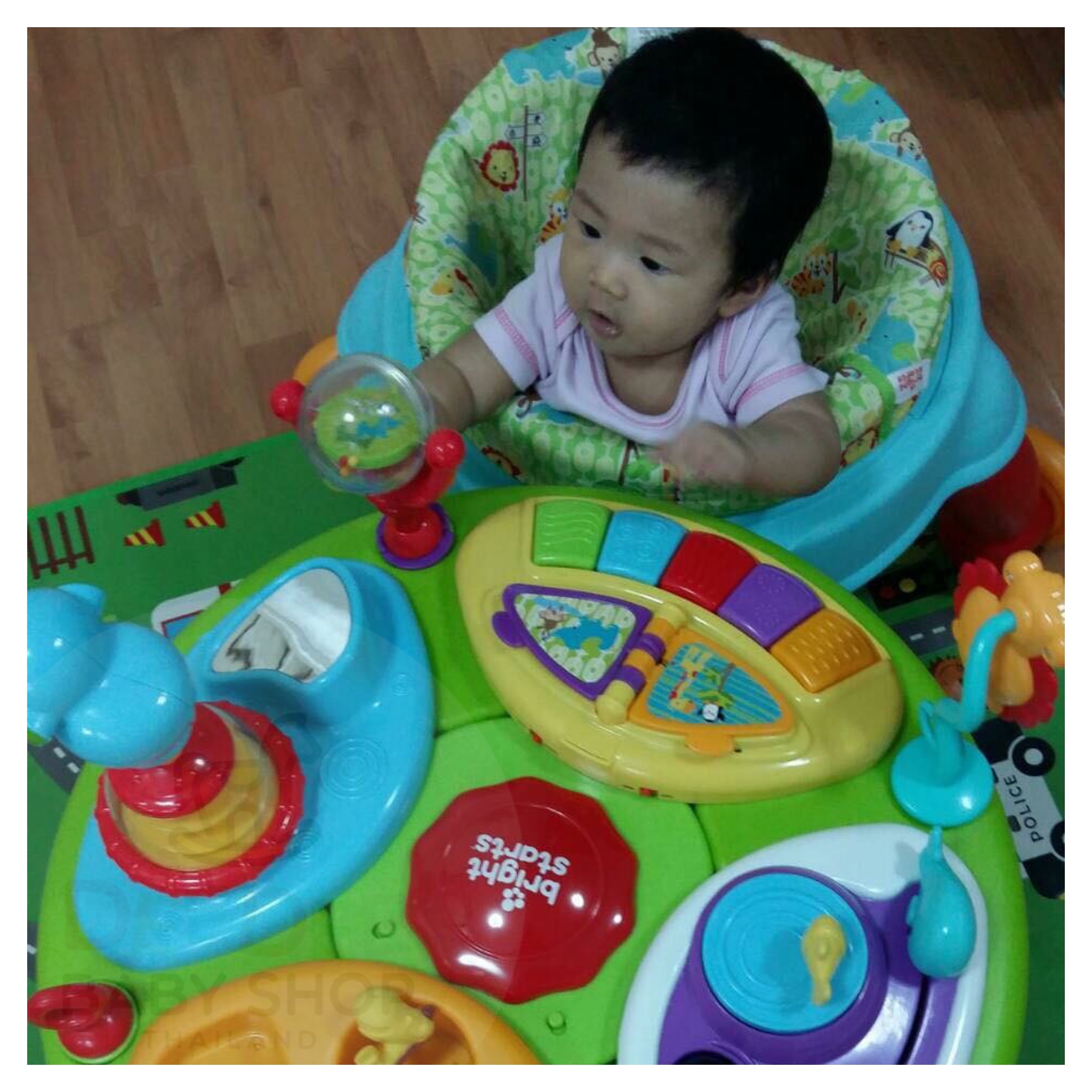 โต๊ะกิจกรรมเสริมพัฒนาการ Bright Starts Around We Go Zippity Zoo 3-in-1 (AWG)