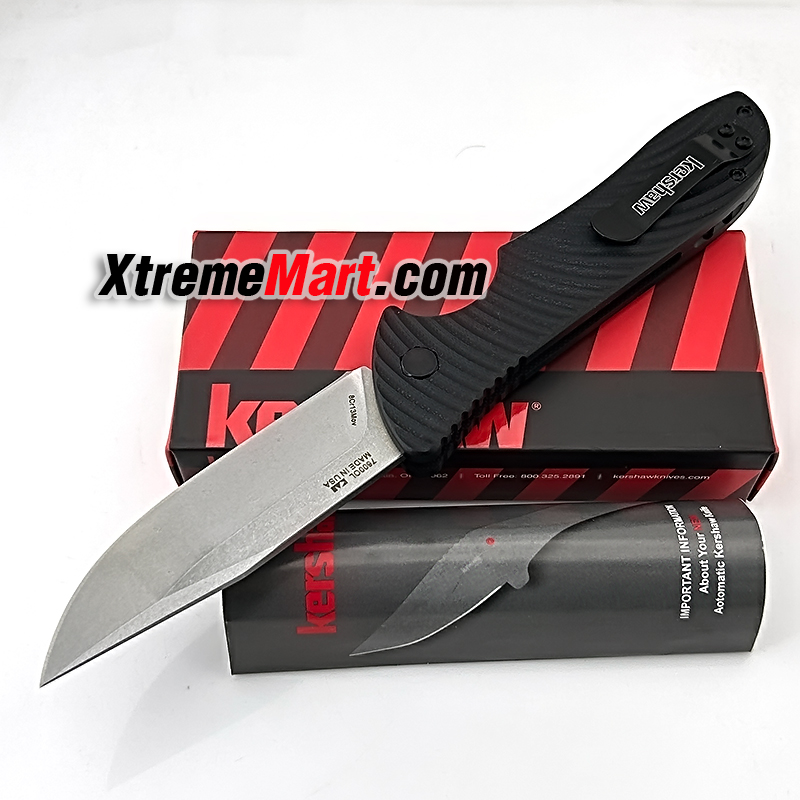 มีดพับ Kershaw7600 ด้ามสีดำ พกพาง่าย ด้ามจับถนัดมือ มีดเดินป่า มีดแคมป์ปิ้ง