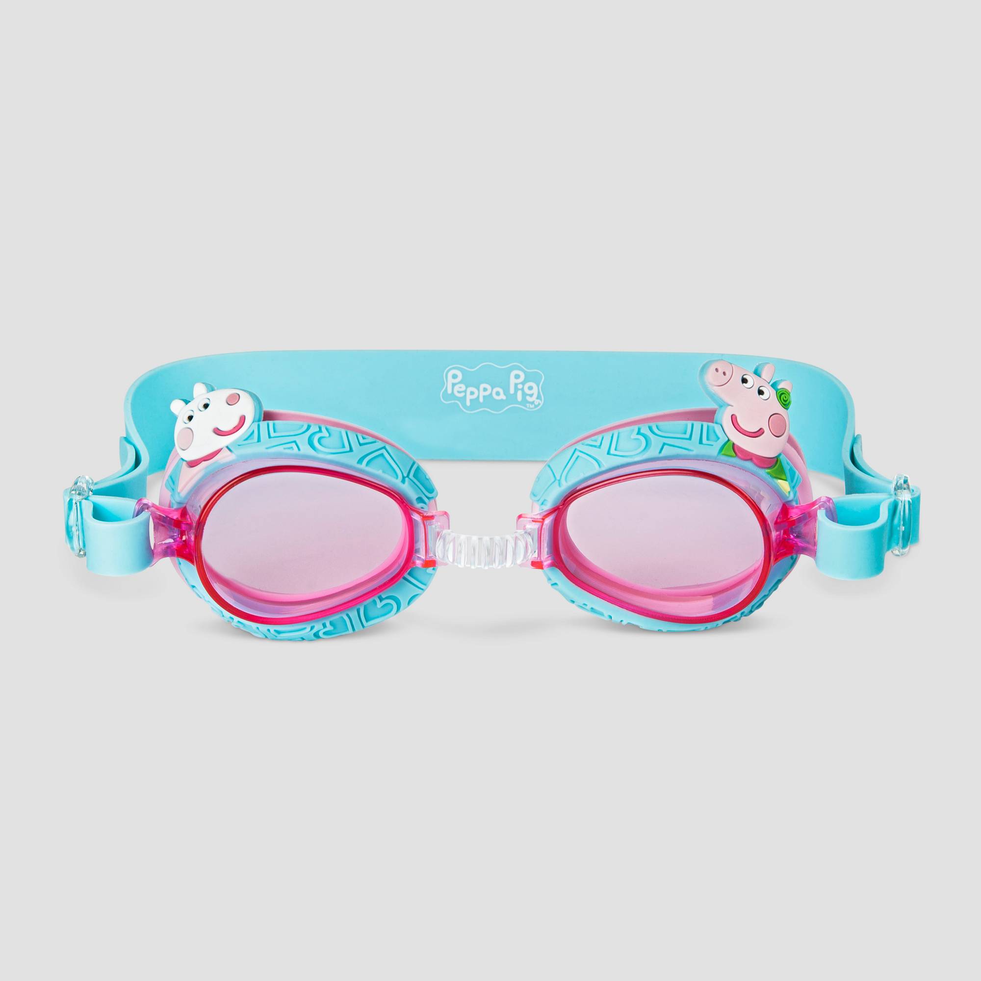 แว่นตาว่ายน้ำสำหรับเด็กพร้อมกล่องพลาสติก Peppa Pig Swim Goggles จากอเมริกา