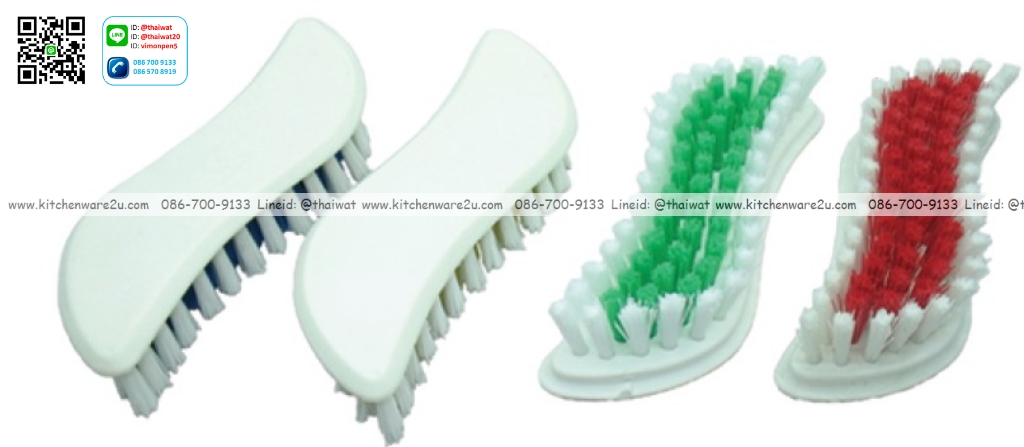 P05545 แปรงซักผ้าตัวเอส ไฮยีนส์ ขนสองสี (4*7*19.5 cm) No.H3326 (ราคาขายส่งต่อ 1 โหล : 12 อัน )