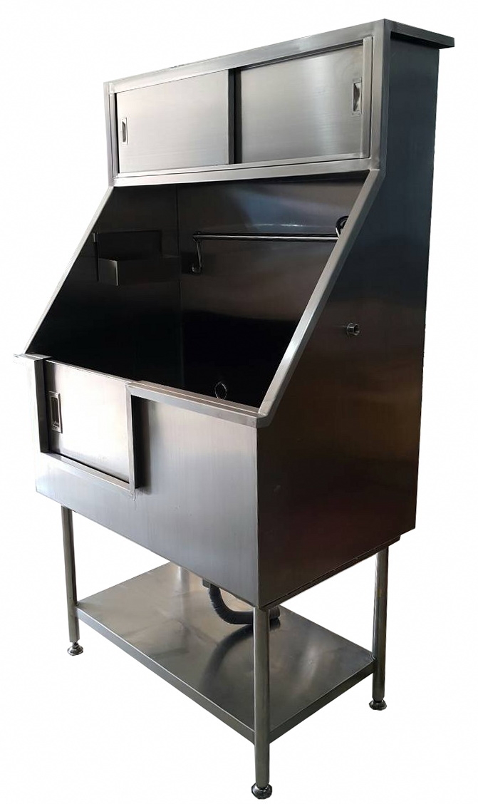 อ่างสแตนเลสพร้อมตู้เก็บของ Supreme