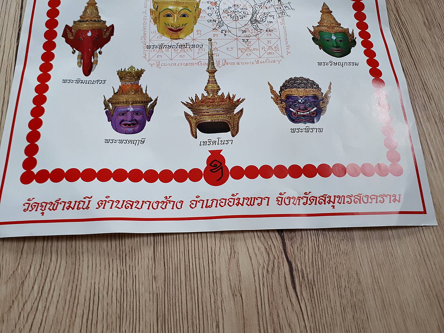 ภาพ รวม มหาเทวบรมครู ชุดหัวโขน (ศรีษะครู) #รับประกันแท้ - หลวงพ่ออิฐ วัดจุฬามณี