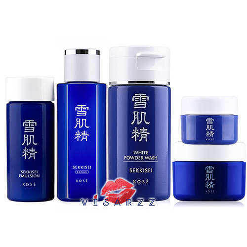 (เซทสุดคุ้ม) Kose Sekkisei Set 5 Items เซทครบขั้นตอนเพื่อหน้าขาวใส ลดริ้วรอย สะดวกพกพา เพียงใช้เซทเดียวรู้สึกได้ถึงความเปลี่ยนแปลง ผิวใส ริ้วรอยลดลง