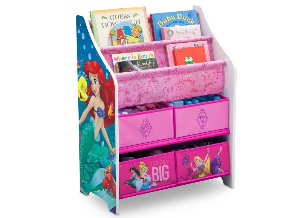 ชั้นเก็บหนังสือและของเล่นสำหรับเด็ก Delta Children Book & Toy Organizer (Disney Princess)