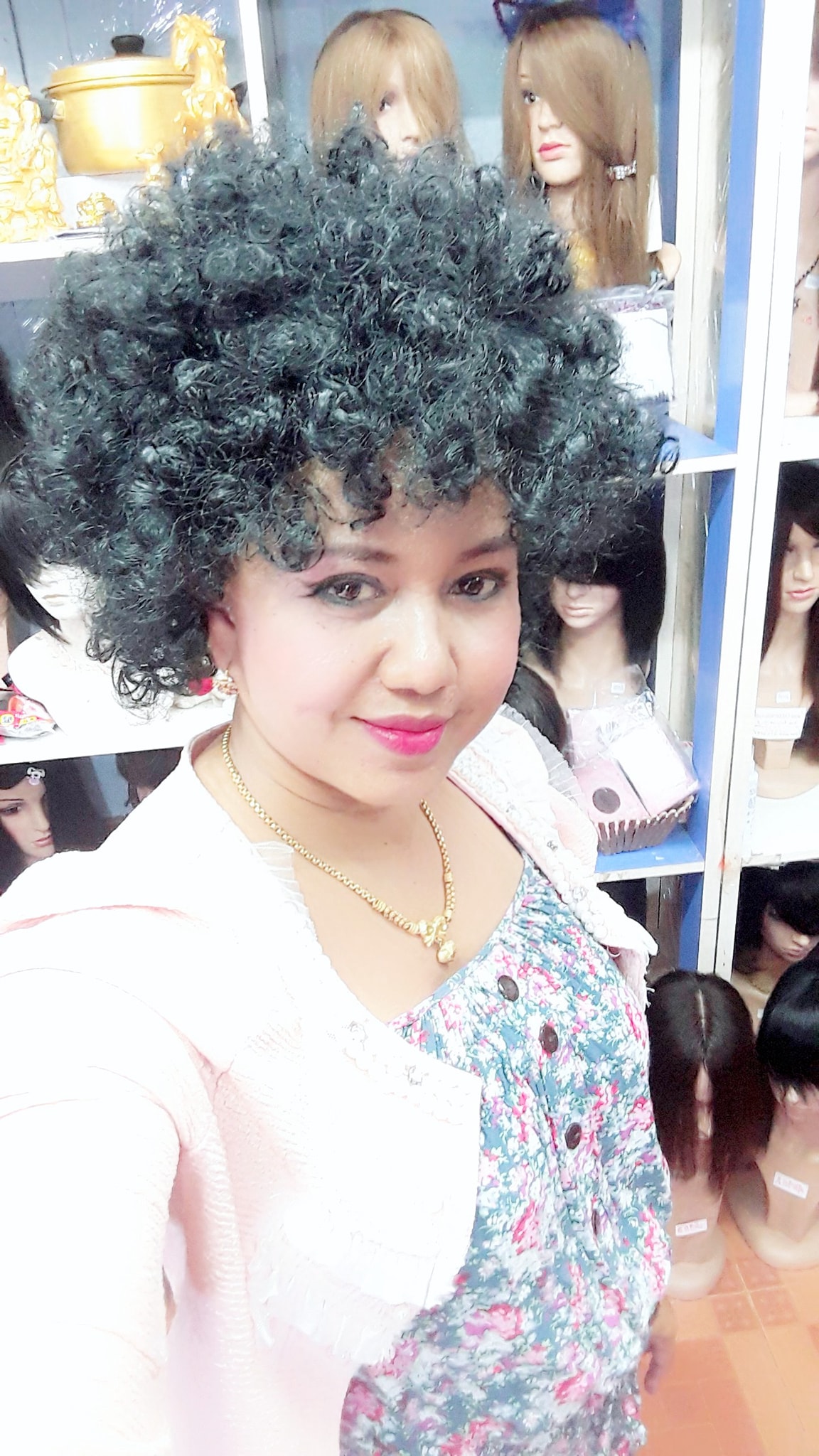 วิกแฟนซี อ๊าฟโฟ้ร์ หัวฟู สีดำ