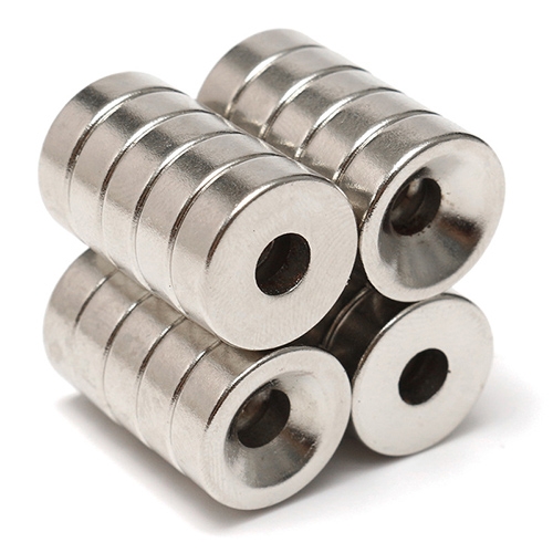แม่เหล็กมีรูกรวย เอนกประสงค์ Dia15mm Hole5mm N35 Magnets Neodymium (ก้อนละ)
