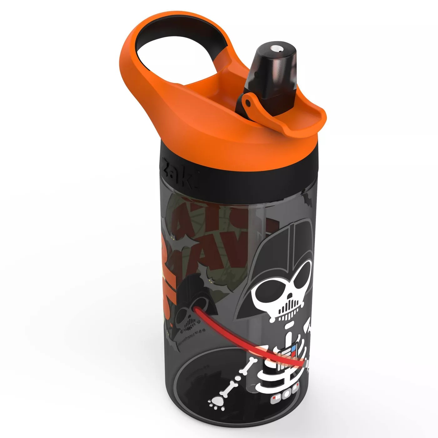 กระติกน้ำพร้อมหลอดดื่มสำหรับเด็ก Zak! Star Wars Darth Vader Skeleton 16 Oz. Halloween Water Bottle
