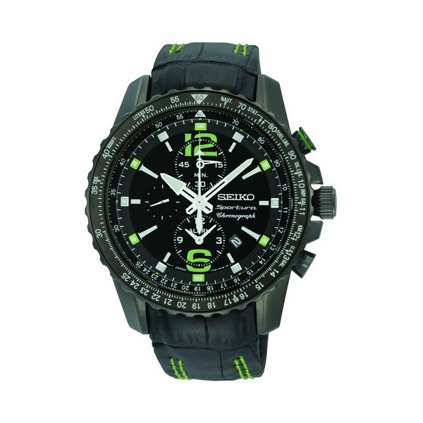 Seiko Men's SNAE97P1 Sportura-Aviator Watch
