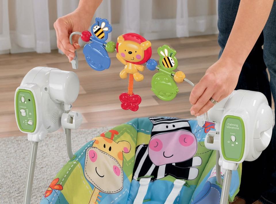 เปลไกวสั่นและโยกสวิงอัตโนมัติ Fisher-Price Space Saver Swing and Seat (Discover 'n Grow)