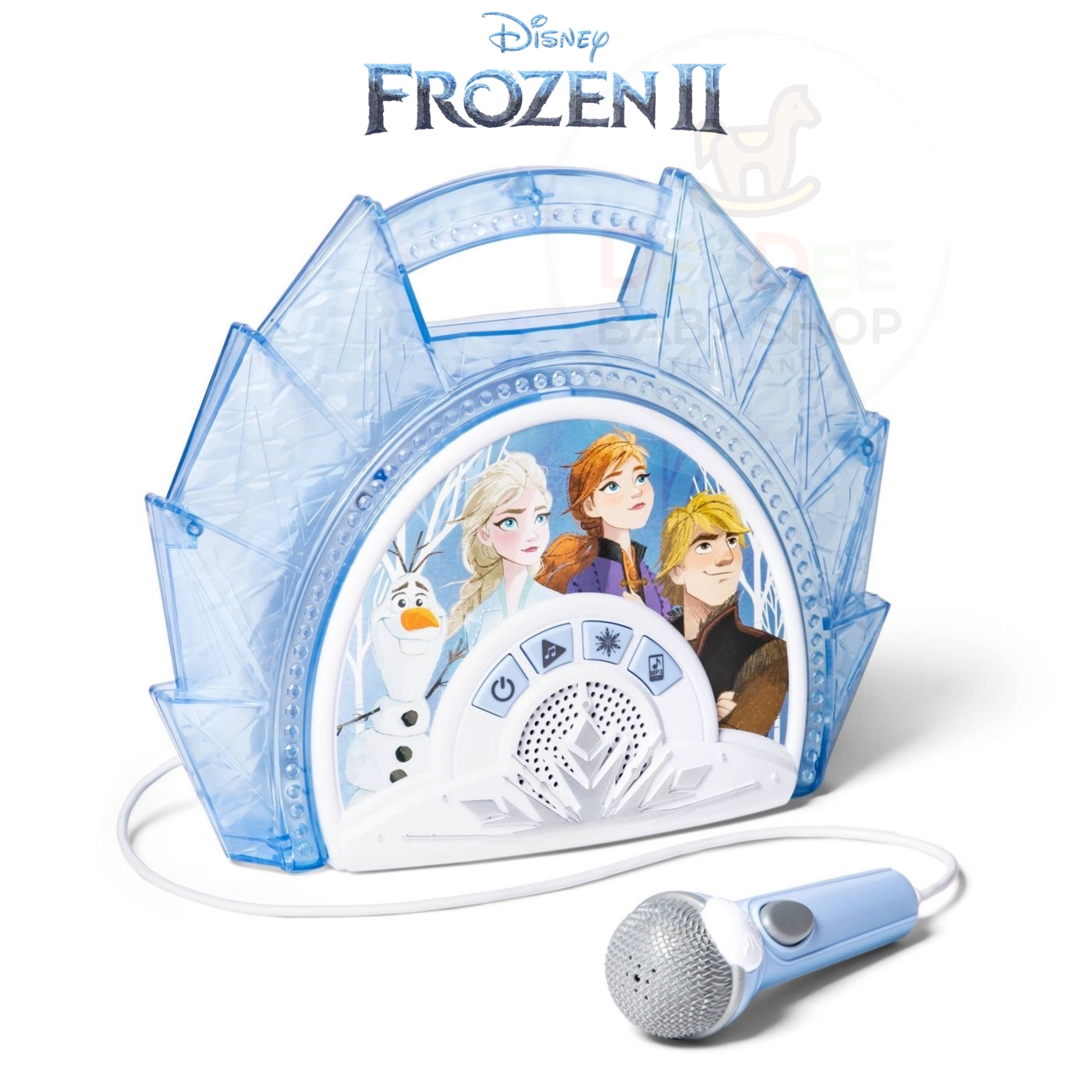 เครื่องเล่นเพลงและไมโครโฟนสำหรับเด็ก eKids Disney Frozen 2 Sing-Along Boombox