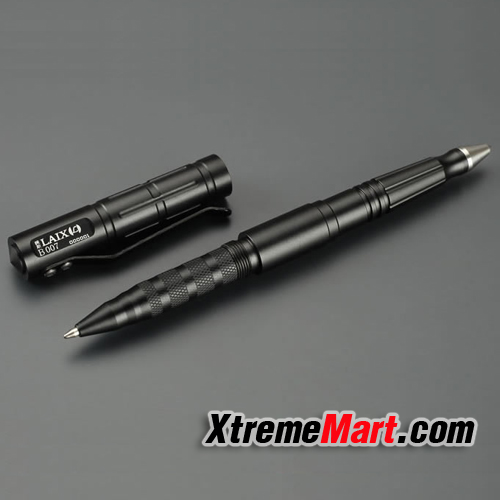 ปากกาต่อสู้ LAIX B007 Tactical Survival Ballpoint Pen Tungsten Steel Pen Point Multi-function Self-defense Pen (สีดำ)