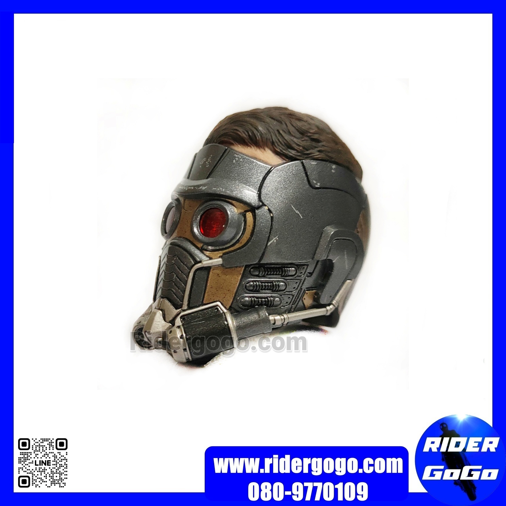 หัวโมเดล ฮอททอยส์ สตาร์ลอร์ด ภาค1 Hot toys Guardians of the Galaxy Star Lord 1/6 Head Sculpt ของแท้