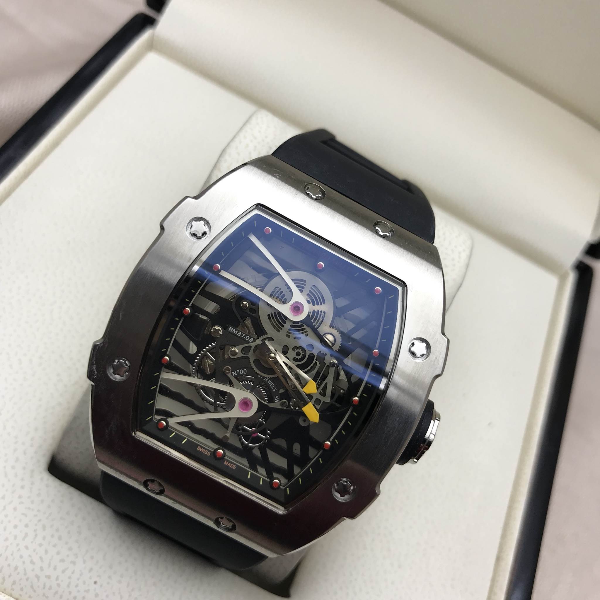 นาฬิกา Richard Mille RM027-02 Rafael Nadal Tourbillion งาน Mirror Swiss