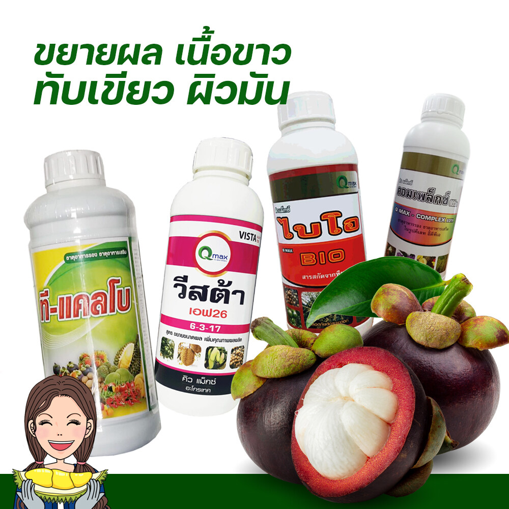 ชุดอาหารบำรุงมังคุด ทับเขียว ผิวมัน 4 ขวด
