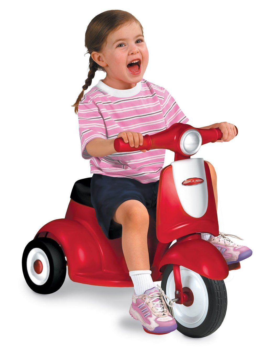 รถจักรยานสามล้อทรงเวสป้า Radio Flyer Classic Lights & Sounds Trike (Red)