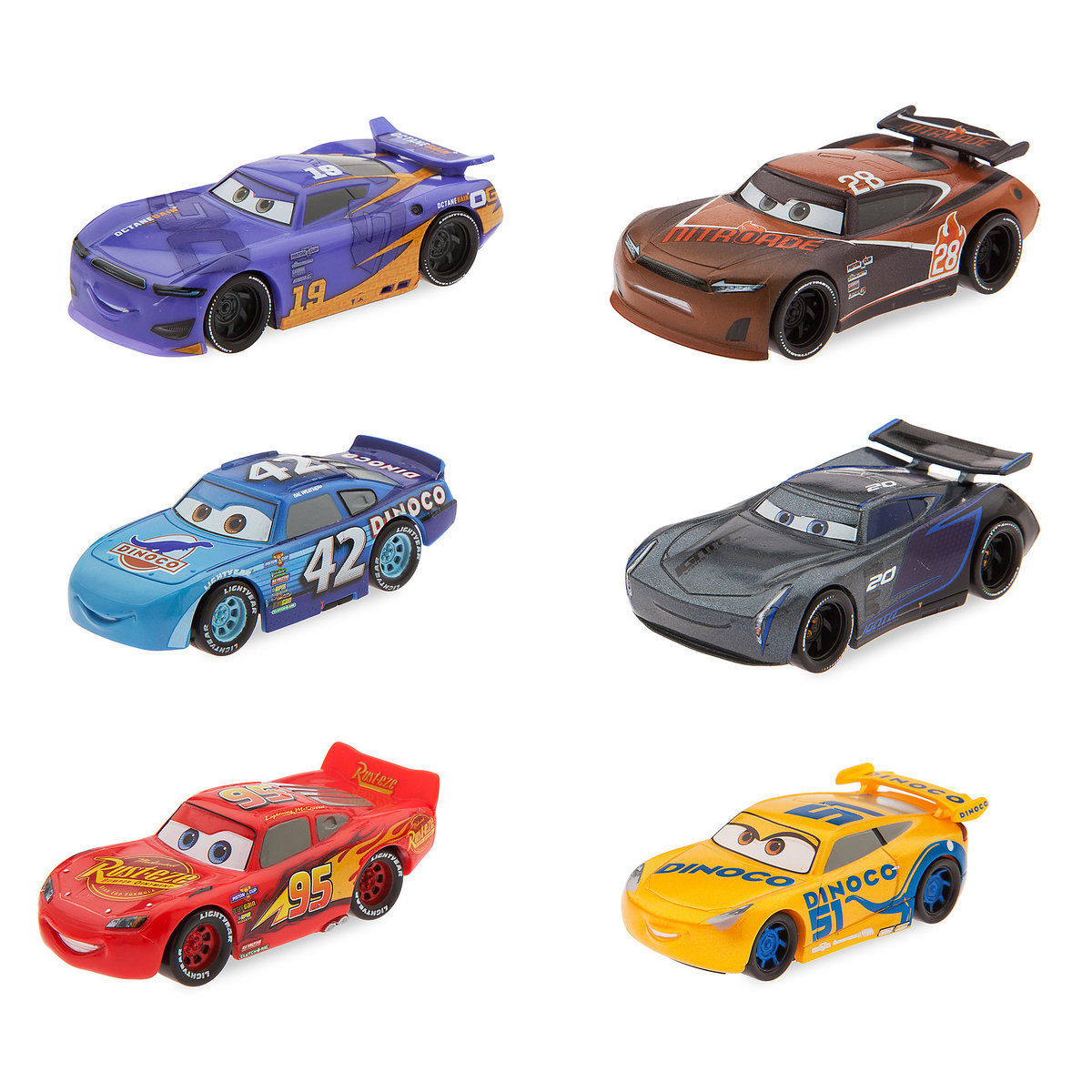 ชุดโมเดลของเล่นสำหรับเด็ก Disney Cars 3 Figurine Playset