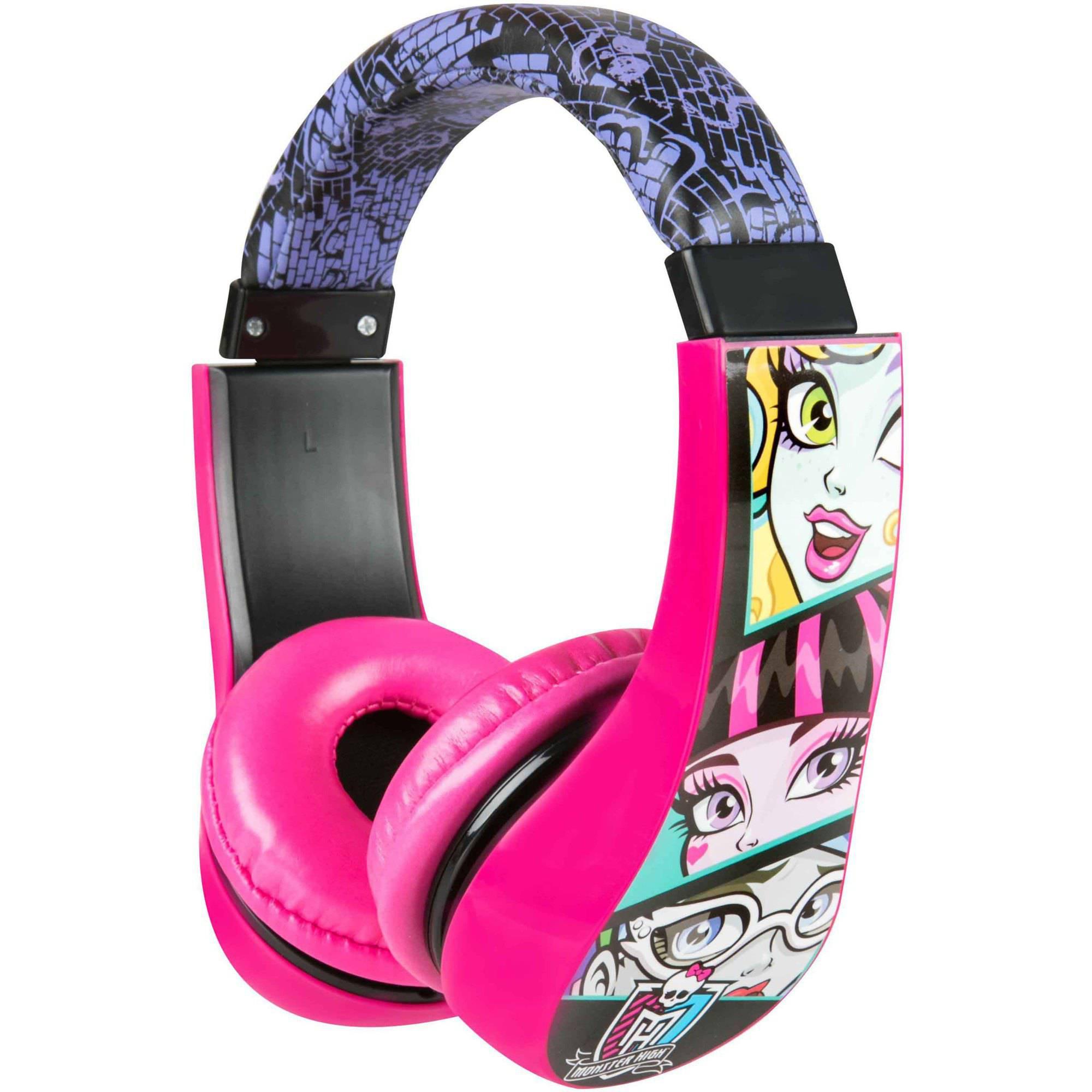 หูฟังสำหรับเด็ก Monster High Kid Safe Over the Ear Volume Limited Headphones