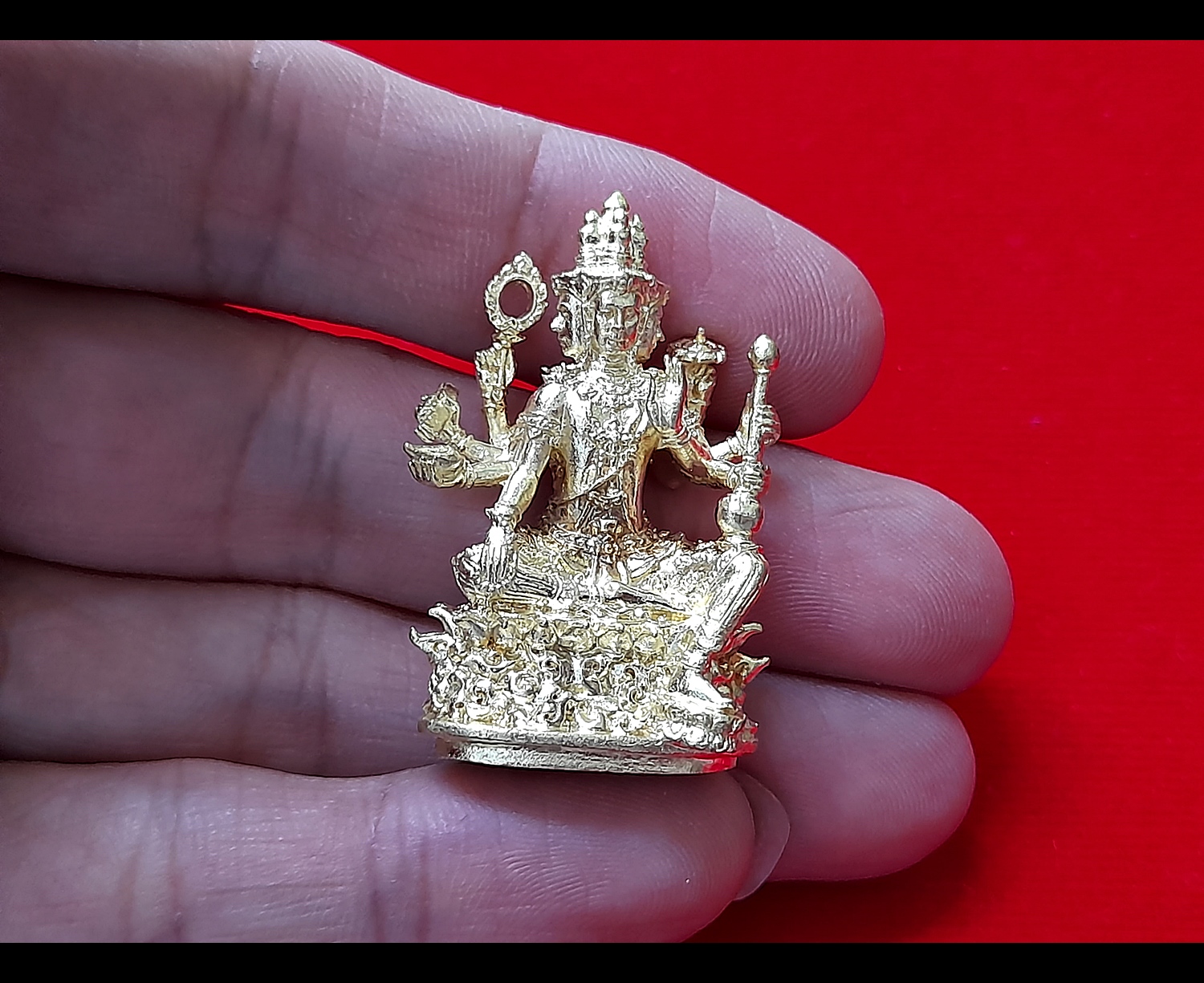 พระพรหม ฐานบรรจุตะกรุดมวลสาร #รับประกันแท้และทันยุคเสก - หลวงพ่อหวั่น วัดคลองคูณ