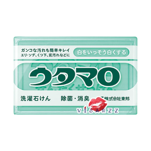Utamaro Laundry Soap สบู่อาตามะโระ สบู่ซักผ้าญี่ปุ่น ช่วยขจัดคราบเหงื่อ คราบฝังลึก บนเสื้อผ้า ซักออกง่าย ก้อนใหญ่ ใช้ได้นาน เหมาะสำหรับ คราบหนัก เช่นคราบเหงื่อ รอยดำบนคอเสื้อ ใต้วงแขน ถุงเท้า