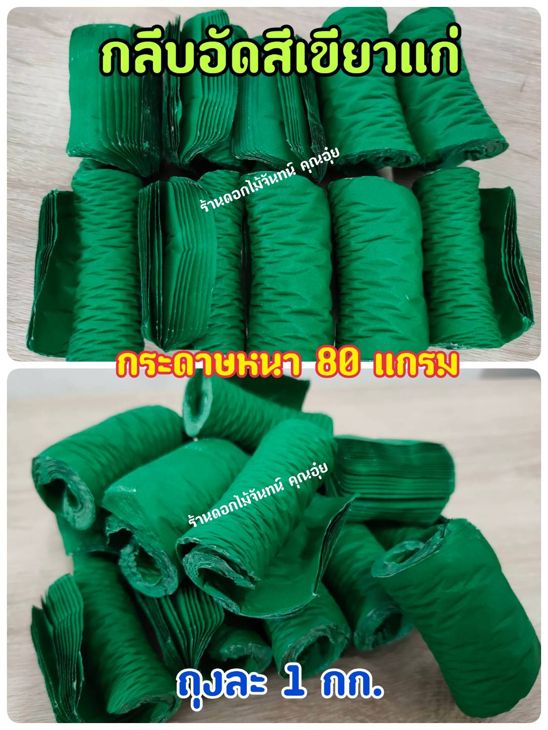 กลีบอัด สีเขียวแก่ กลีบดอกไม้จัน ดอกไม้จัน กลีบอัดดอกไม้จันทน์ กลีบอัดย่น ดอกไม้จันทร์ ดอกไม้จันทน์ กระดาษอัดดอกไม้จัน