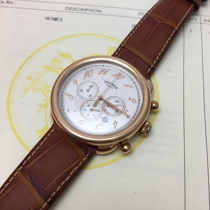 นาฬิกา hm men watch ผู้ชาย สายลายหนังจระเข้