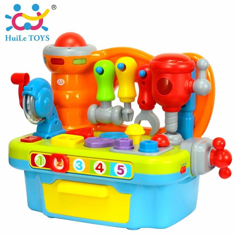 โต๊ะอุปกรณ์นักประดิษฐ์ตัวน้อย Huile Toys Little Artisan Game Workshop