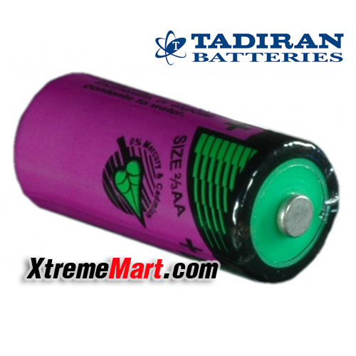 Tadiran SL-761 2/3 AA 1500mAh 3.6V Lithium battery for PLC