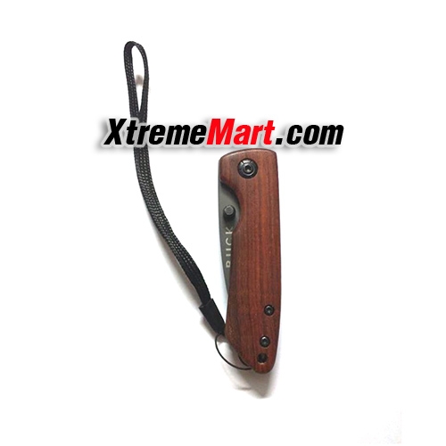 มีดพับ Buck DA110 small mini folding thumb camping knives hunting knife wood handle