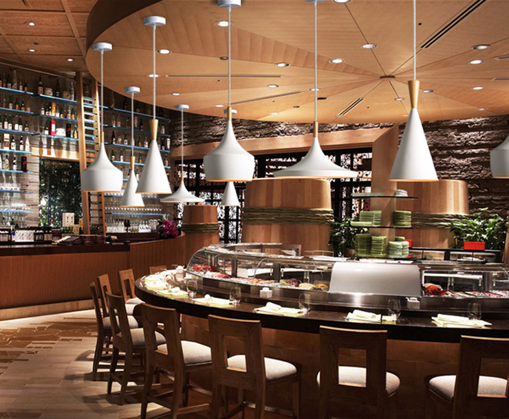 โคมไฟแขวนเพดานสีขาวสไตล์นอร์ดิก สไตล์ญี่ปุ่น มีหัวไม้เนื้อแข็ง [D076-White-Wood-Head]