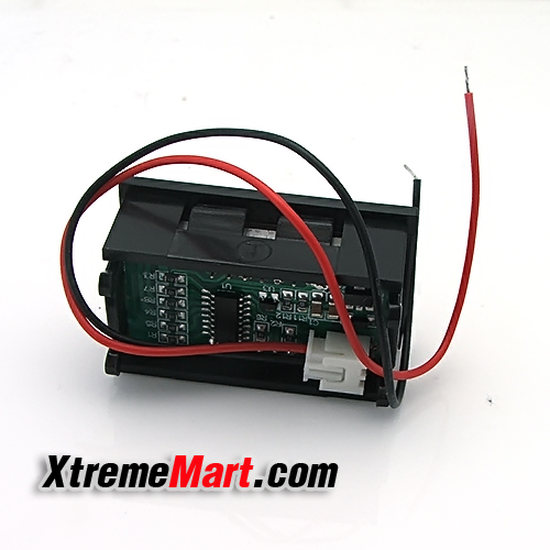 ตัววัดค่าแบตเตอรี่ แรงดัน V27D 0.56นิ้ว LED 3-Digit Voltmeter Meter Module (DC 2.5 - 30V)