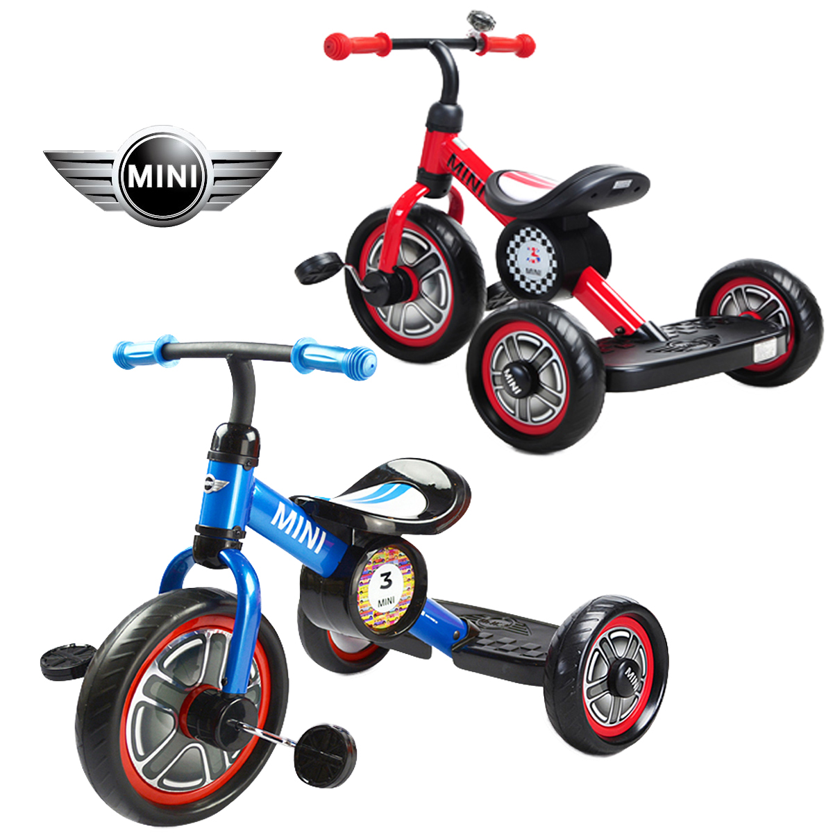 จักรยานสามล้อสำหรับเด็ก Mini Cooper 10" Tricycle Bike for Children