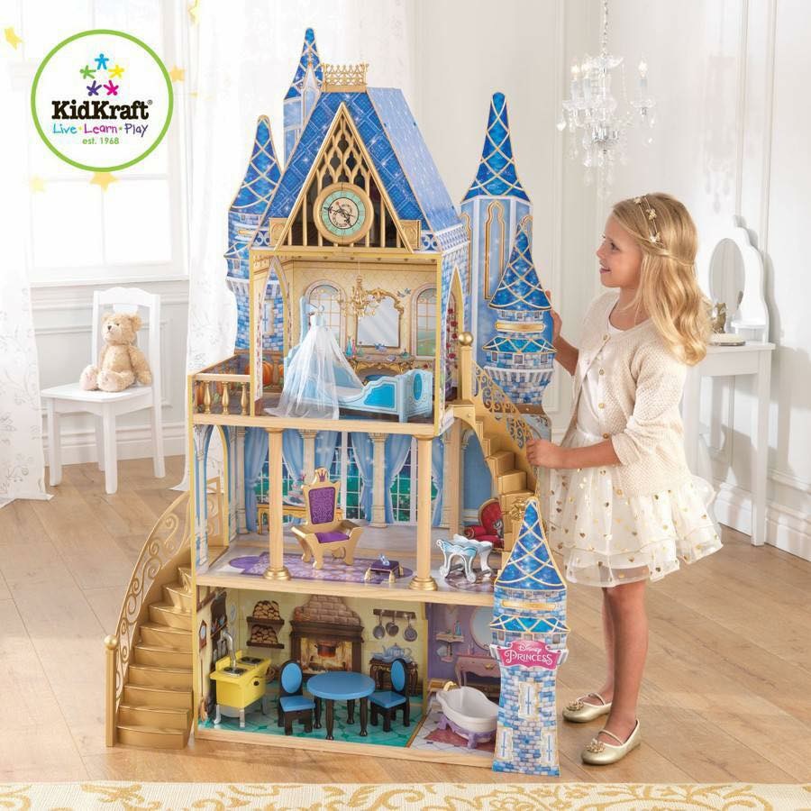 ปราสาทซินเดอเรลล่าสุดหรูหรา KidKraft Disney Princess Cinderella Royal Dreams Dollhouse