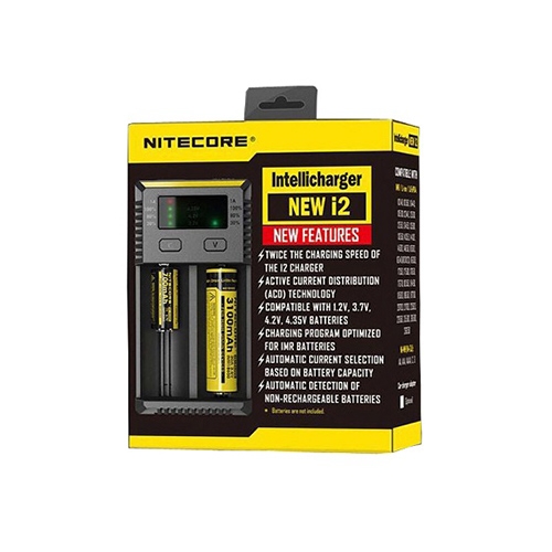 เครื่องชาร์จอัจฉริยะ Nitecore New i2 ชาร์จแบต Li-Ion, Ni-Cd, Ni-MH 2-ช่อง